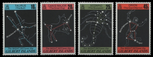 Gilbert und Ellice 1978 - Mi-Nr. 303-306 ** - MNH - Sternbilder