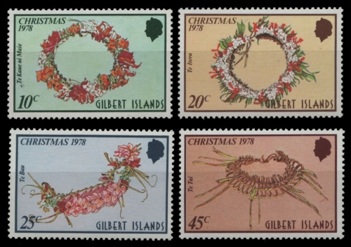 Gilbert und Ellice 1978 - Mi-Nr. 314-317 A ** - MNH - Weihnachten / X-mas