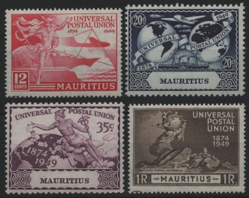 Mauritius 1949 - Mi-Nr. 223-226 * - MH - UPU