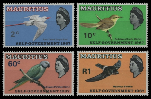 Mauritius 1967 - Mi-Nr. 294-297 ** - MNH - Vögel / Birds