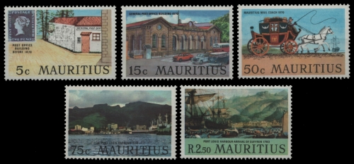 Mauritius 1970 - Mi-Nr. 366-370 ** - MNH - Port Louis, Geburtsort der Philatelie