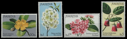 Mauritius 1977 - Mi-Nr. 428-431 ** - MNH - Blumen / Flowers