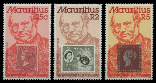 Mauritius 1979 - Mi-Nr. 480-482 ** - MNH - Marke auf Marke