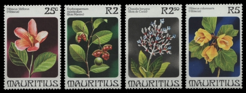 Mauritius 1981 - Mi-Nr. 507-510 ** - MNH - Blumen / Flowers