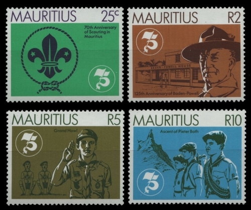 Mauritius 1982 - Mi-Nr. 536-539 ** - MNH - Pfadfinder / Scouts