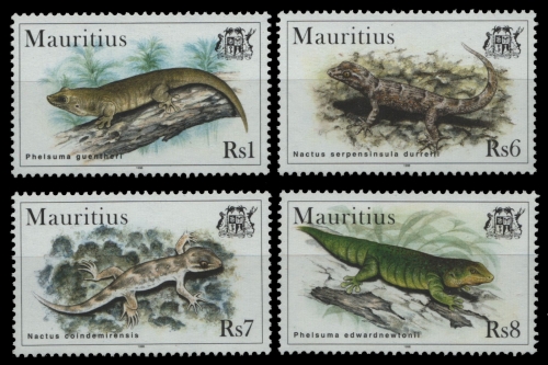 Mauritius 1998 - Mi-Nr. 852-855 ** - MNH - Geckos