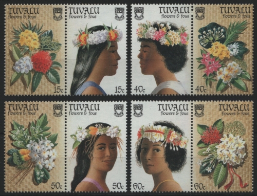Tuvalu 1987 - Mi-Nr. 463-467 ** - MNH - Blumen / Flowers
