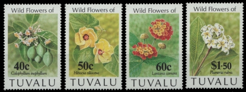 Tuvalu 1993 - Mi-Nr. 650-653 ** - MNH - Blumen / Flowers