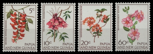 Papua-Neuguinea 1966 - Mi-Nr. 102-105 ** - MNH - Blumen / Flowers