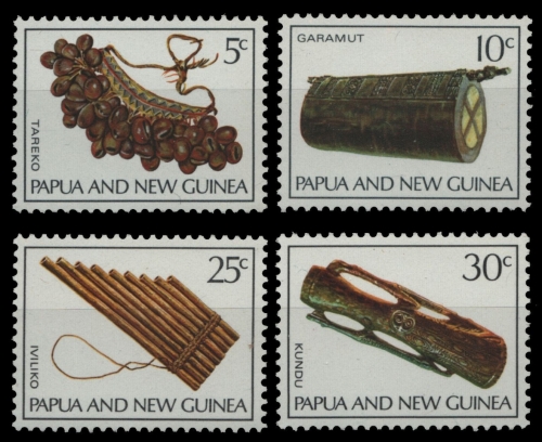 Papua-Neuguinea 1969 - Mi-Nr. 167-170 ** - MNH - Musikinstrumente
