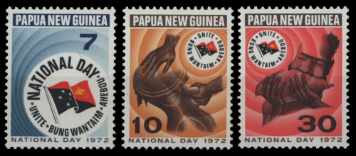 Papua-Neuguinea 1972 - Mi-Nr. 227-229 ** - MNH - Nationalfeiertag