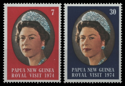 Papua-Neuguinea 1974 - Mi-Nr. 270-271 ** - MNH - Queen Elizabeth II