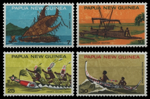 Papua-Neuguinea 1975 - Mi-Nr. 279-282 ** - MNH - Boote / Boats