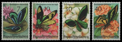 Papua-Neuguinea 1975 - Mi-Nr. 288-291 ** - MNH - Schmetterlinge / Butterflies