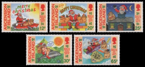 Ascension 1995 - Mi-Nr. 674-678 ** - MNH - Weihnachten / X-mas