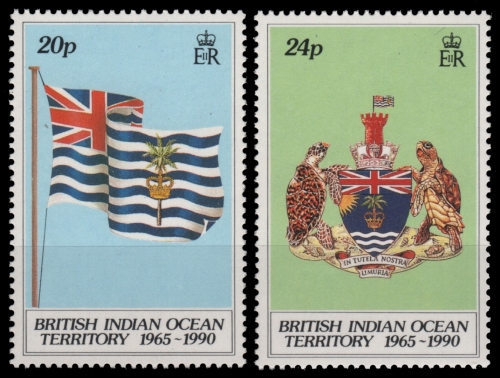BIOT 1990 - Mi-Nr. 108-109 ** - MNH - 25 Jahre BIOT