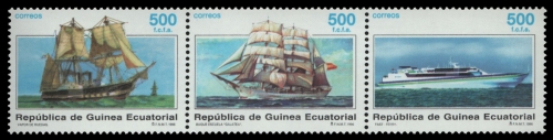 Äquatorial-Guinea 1996 - Mi-Nr. 1826-1828 ** - MNH - Schiffe / Ships