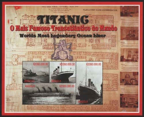 Angola 1998 - Mi-Nr. 1269-1272 ** - MNH - Titanic