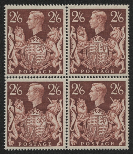 Großbritannien 1939 - Mi-Nr. 212 ** - MNH - Viererblock - George VI