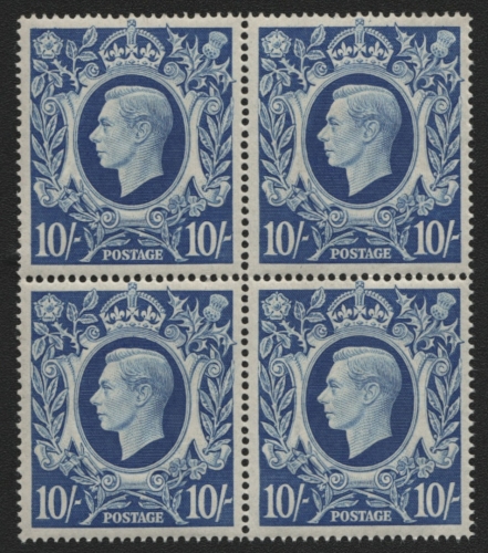 Großbritannien 1942 - Mi-Nr. 229 ** - MNH - Viererblock - George VI