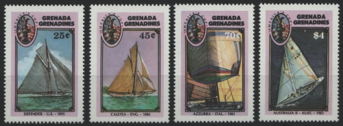 Grenada-Grenadinen 1987 - Mi-Nr. 867-870 ** - MNH - Segelboote / Sail boats