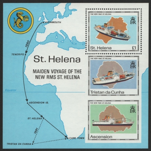 St. Helena 1990 - Mi-Nr. Block 10 ** - MNH - Schiffe / Ships