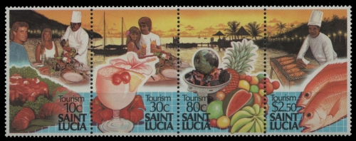 St. Lucia 1988 - Mi-Nr. 928-931 ** - MNH - Tourismus