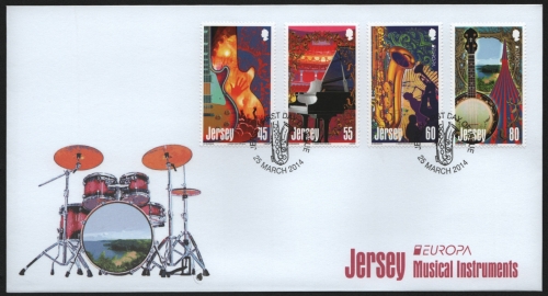Jersey 2014 - Mi-Nr. 1792-1795 - FDC - Musik