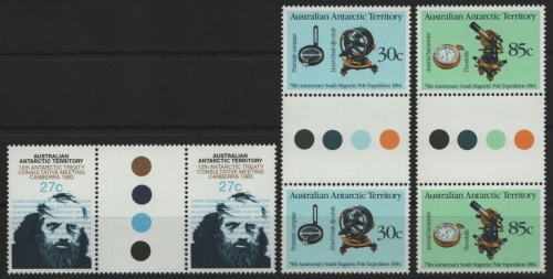 AAT / Austral. Antarktis 1983-1984 - Mi-Nr. 60 & 61-62 ** - MNH - Zwischensteg
