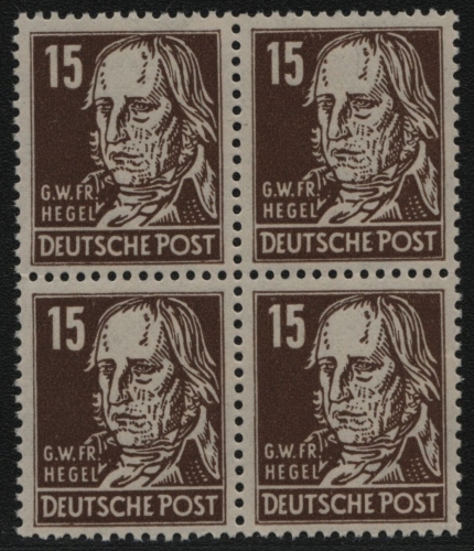 SBZ 1948 - Mi-Nr. 217 b ** - MNH - Viererblock - BPP geprüft