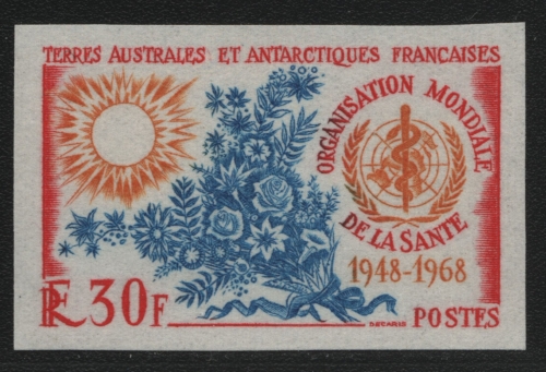 TAAF 1968 - Mi-Nr. 44 U ** - MNH - ungez / imp - WHO