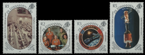 Äußere Seychellen 1989 - Mi-Nr. 166-169 ** - MNH - Raumfahrt / Space