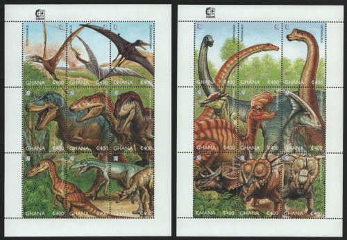 Ghana 1995 - Mi-Nr. 2238-2255 ** - MNH - Prähistorische Tiere