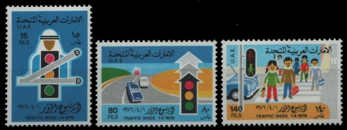 Ver. Arabische Emirate 1976 - Mi-Nr. 51-53 ** - MNH - Verkehrswoche