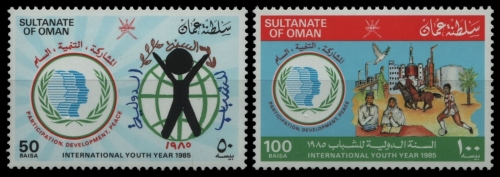 Oman 1985 - Mi-Nr. 271-272 ** - MNH - Jahr der Jugend