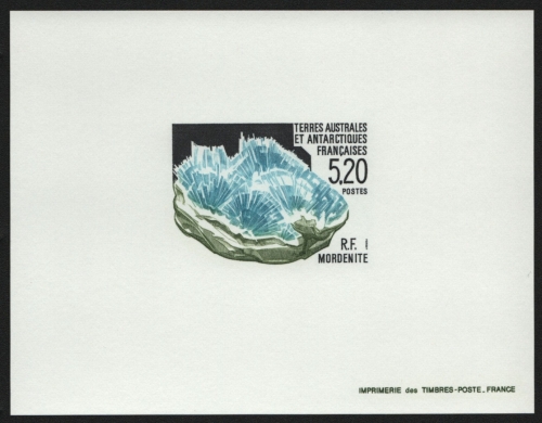 TAAF 1991 - Mi-Nr. 276 ** - MNH - Epreuve de Luxe - Mineralien / Minerals