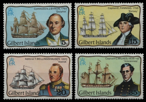 Gilbert und Ellice 1977 - Mi-Nr. 291-294 ** - MNH - Schiffe / Ships