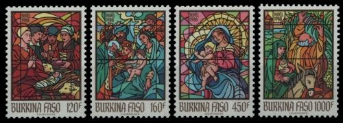 Burkina Faso 1988 - Mi-Nr. 1194-1197 ** - MNH - Weihnachten / X-mas