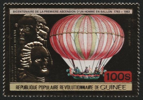 Guinea 1983 - Mi-Nr. 943 A ** - MNH - Gold - Luftfahrt / Aviation