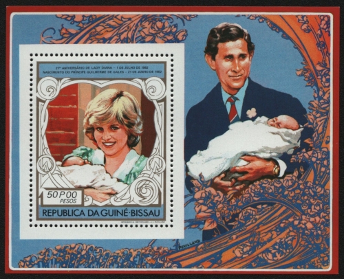 Guinea-Bissau 1982 - Mi-Nr. Block 229 A ** - MNH - Prinzessin Diana