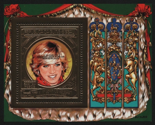 Guinea-Bissau 1982 - Mi-Nr. Block 246 A ** - MNH - Gold - Geburt Prinz William