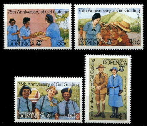 Dominica 1985 - Mi-Nr. 900-903 ** - MNH - Pfadfinder / Scouts