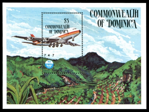 Dominica 1984 - Mi-Nr. Block 94 ** - MNH - Flugzeuge / Airplanes