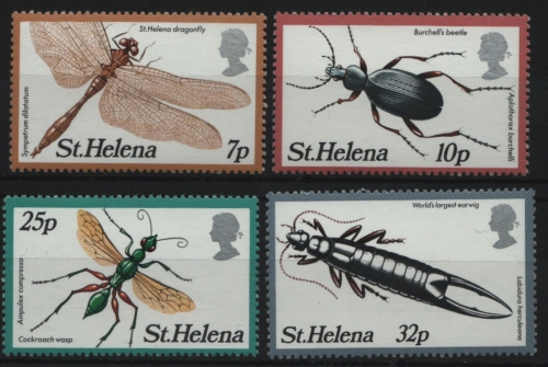 St. Helena 1982 - Mi-Nr. 353-356 ** - MNH - Insekten / Insects