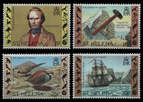 St. Helena 1982 - Mi-Nr. 357-360 ** - MNH - Schiffe, Vögel, Darwin