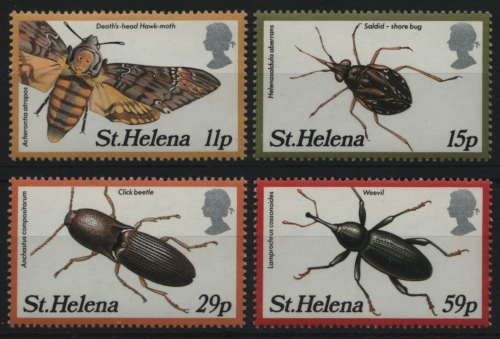 St. Helena 1983 - Mi-Nr. 375-378 ** - MNH - Insekten / Insects