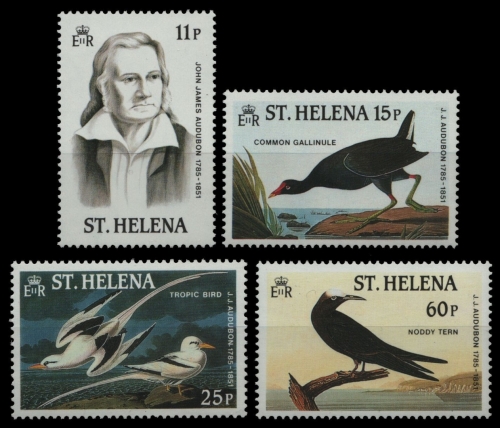 St. Helena 1985 - Mi-Nr. 428-431 ** - MNH - Vögel / Birds - Audubon