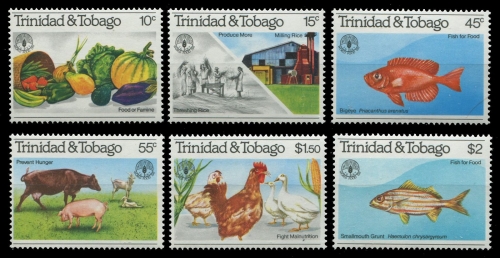 Trinidad & Tobago 1981 - Mi-Nr. 435-440 ** - MNH - Welternährungstag