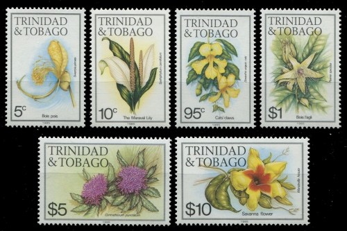 Trinidad & Tobago 1985 - Mi-Nr. 479-494 III ** - MNH - Blumen / Flowers