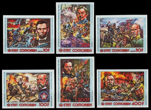 Komoren 1976 - Mi-Nr. 316-321 B ** - MNH - ungez / imp - 200 Jahre USA